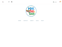Tablet Screenshot of maketaketeach.com